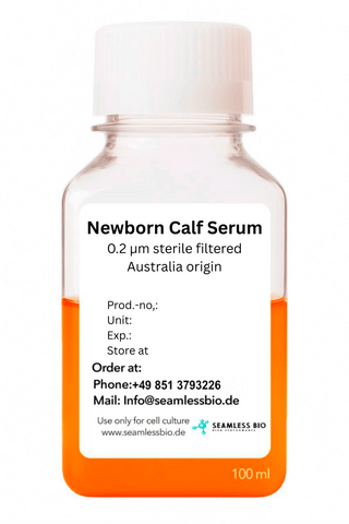 New Born Calf Serum – Australia Origin | Sterile Filtered (0.2 µm) | 50 mL, 100 mL, 500 mL & 1 L