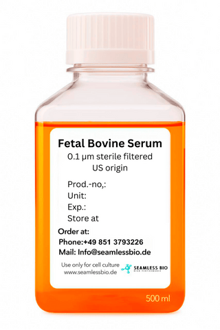Fetal Bovine Serum – US Origin | 0.1 µm Sterile Filtered | EMEA Certified | Refinement Options Available | 50 mL, 100 mL & 500 mL