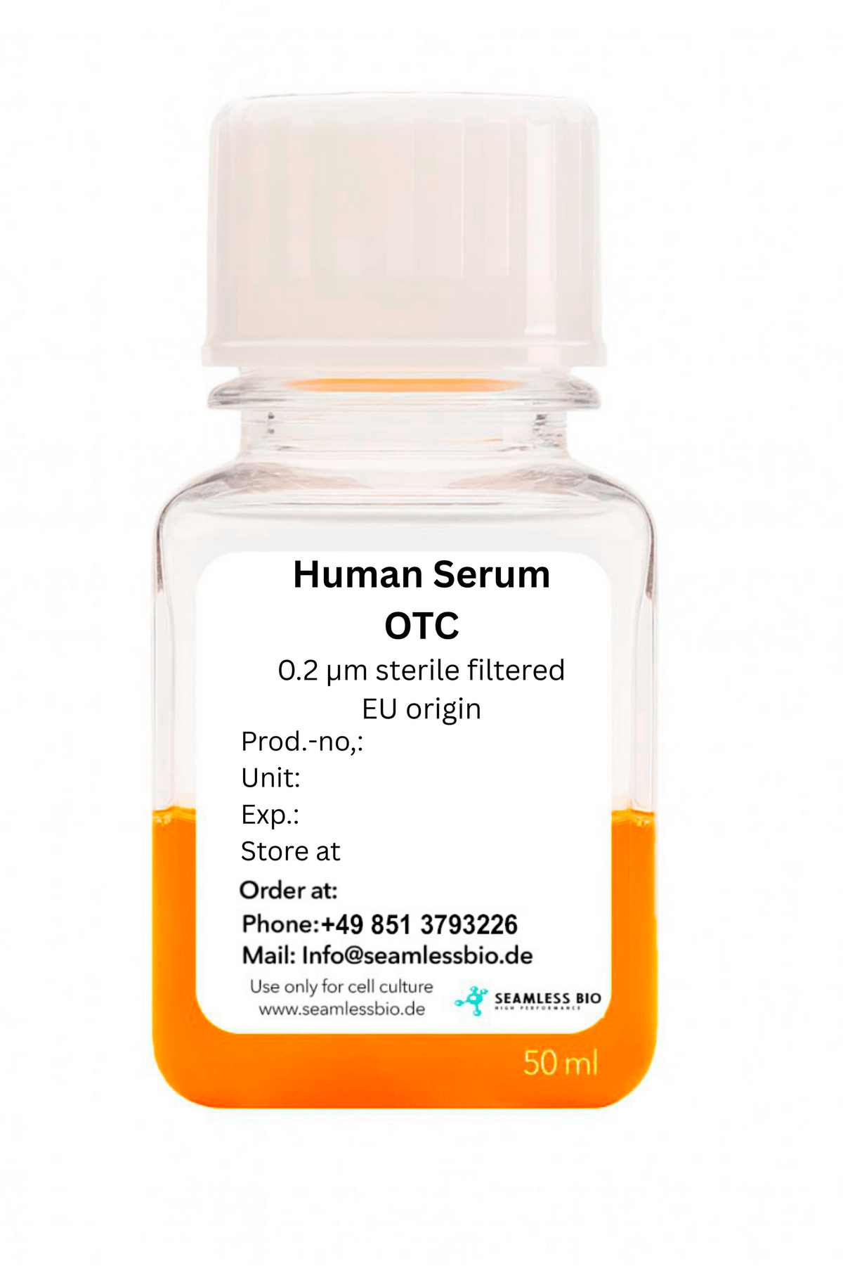 Human Serum – Off the Clot | EU / US Origin | Heat Inactivated or Gamma Irradiated | Sterile Filtered | 100 mL & 500 mL