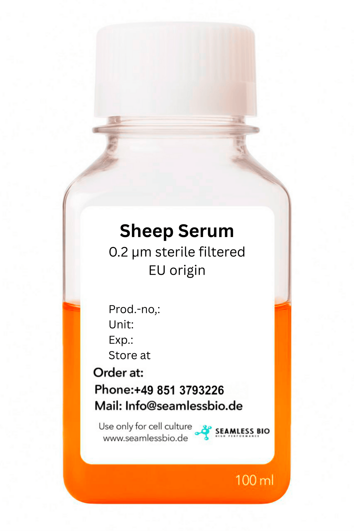 Sheep Serum – EU Origin | Sterile Filtered (0.2 µm) | 100 mL & 500 mL