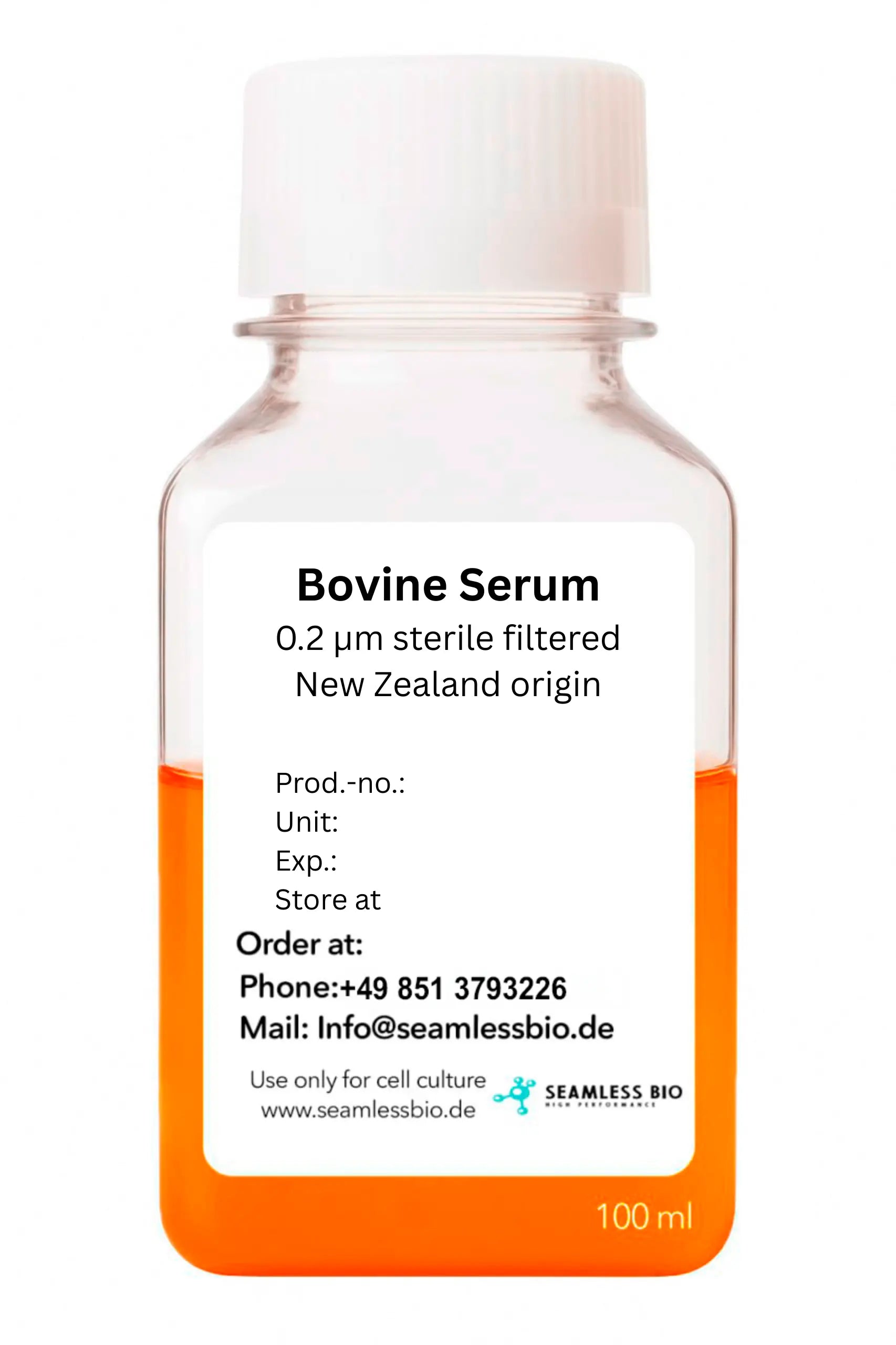 Bovine Serum | New Zealand Origin | 0.2µm Sterile Filtered SeamlessBio