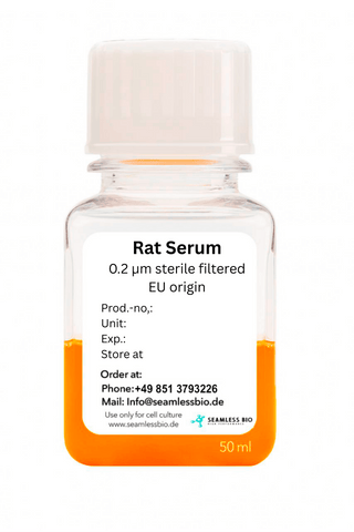 Rat Serum – EU & China Origin | Sterile Filtered (0.2 µm) | 10 mL & 50 mL