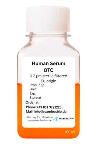 Human Serum – Off the Clot | EU / US Origin | Heat Inactivated or Gamma Irradiated | Sterile Filtered | 100 mL & 500 mL