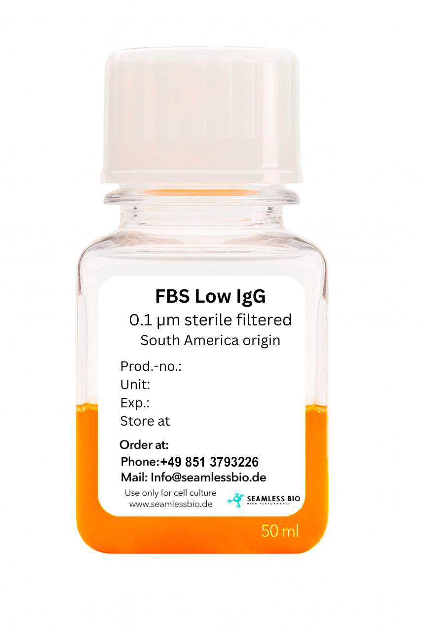 FBS low IgG - Fetal Bovine Serum with Reduced Immunoglobulin