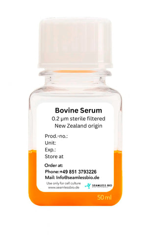Bovine Serum | New Zealand Origin | 0.2µm Sterile Filtered SeamlessBio