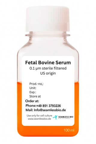 Fetal Bovine Serum – US Origin | 0.1 µm Sterile Filtered | EMEA Certified | Refinement Options Available | 50 mL, 100 mL & 500 mL