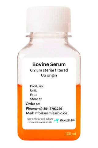 Bovine Serum (Adult Bovine Serum, ABS) – US Origin – 0.2 µm Sterile Filtered – Endotoxin Tested – Full CoA Documentation SeamlessBio