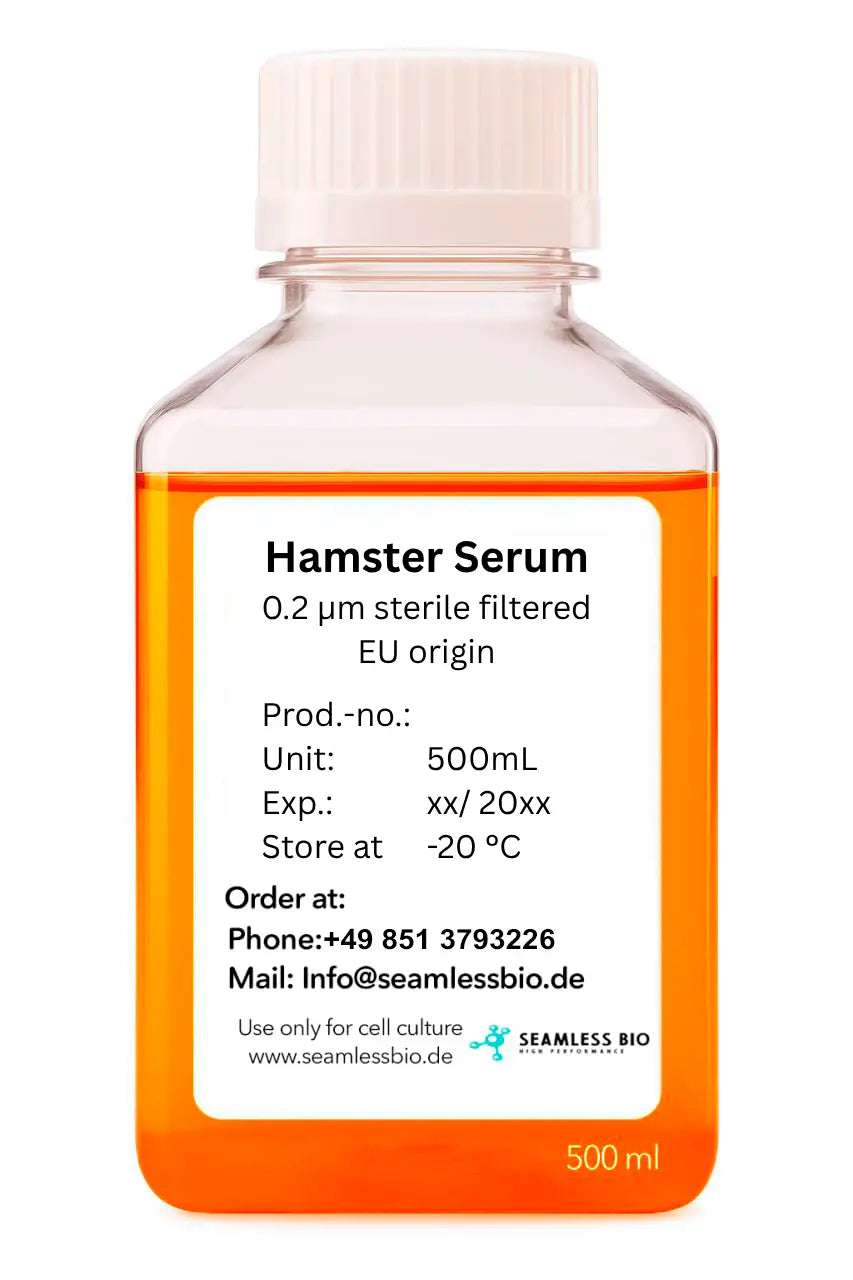 Hamster serum sterile filtered for cell culture and diagnostics